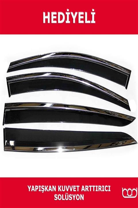 Bod Fiat Doblo 2 Cam Rüzgarlığı Kromlu 2010-Sonrası Niken