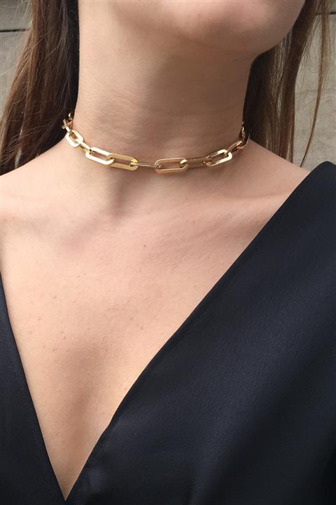 Mare Studio Kadın Bianca Altın Kaplama Kolye Choker