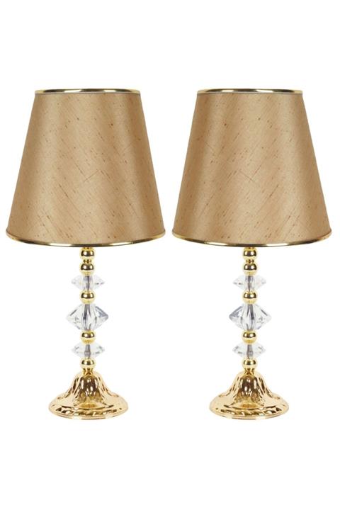 Dekovien Modern Abajur Gold Kaplama Ayak Iki Adet