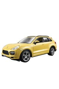 BBURAGO 1:24 Porsche Cayenne Turbo Plus Sarı Model Araba