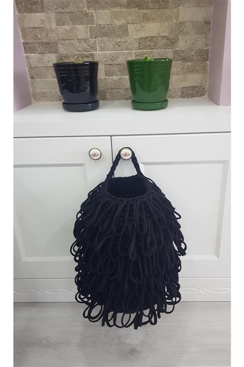 ÖRGÜM Poşetlik Siyah Renk 30x15 Cm