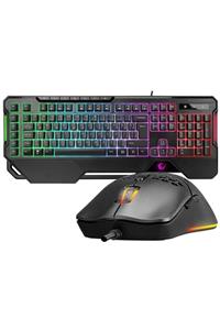 Rampage KM-R96 Elemental Rgb Aydınlatmalı Q Oyuncu Multimedia Klavye Ve 7200 Dpi Mouse Gaming Set