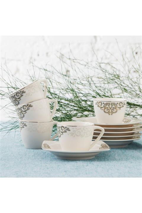 Karaca Nazende 6 Kişilik Kahve Fincanı Takımı