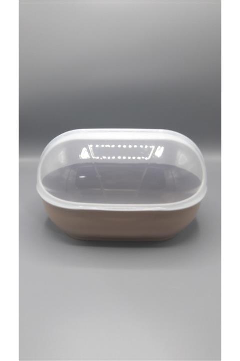 MorzaHome Kapaklı Ekmek Kutusu Kahve En:21 Boy:33 Yuk:20cm