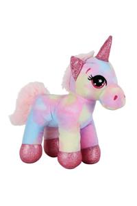 MamiToys Sevgiliye Renkli Pembe Unicorn Peluş 20 cm Unicorn Oyuncak