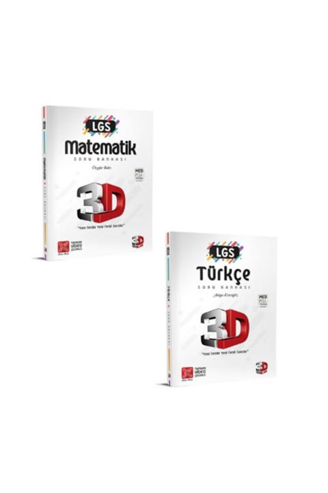 3D Yayınları 8. Sınıf Lgs Matematik Türkçe Soru Bankası Seti 2021
