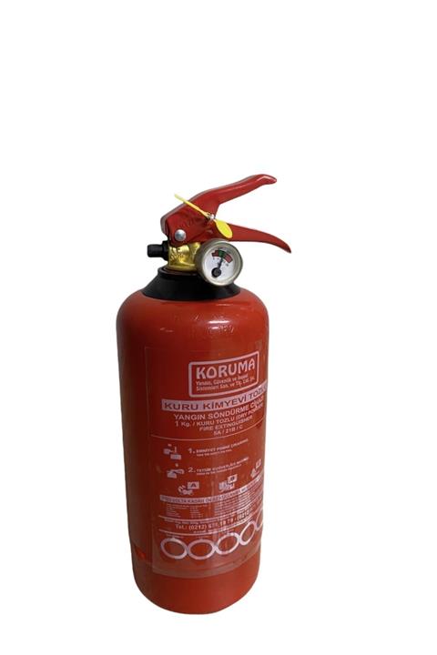 KORUMA 1 Kg Kuru Kimyevi Tozlu Cihaz Tüvtürk Araç Için Uygundur