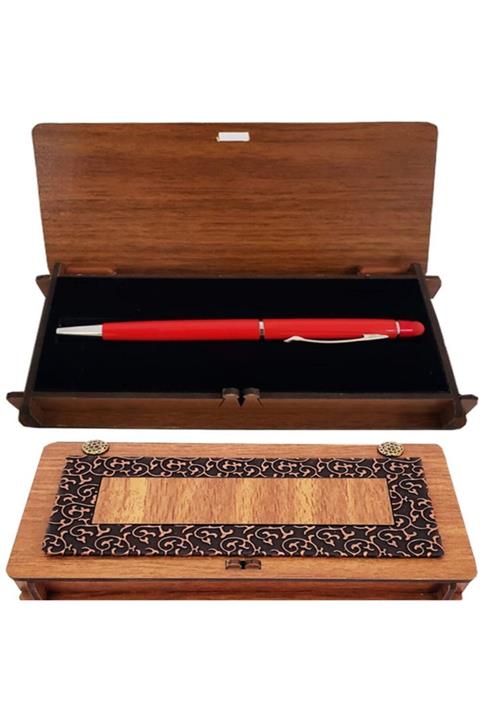 Berrinstore Kırmızı Metal Kalem