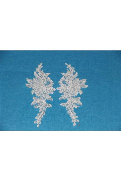 HÜMA Dantel Aplike 12 Adet  6 Çift  Tekstil Aksesuarları