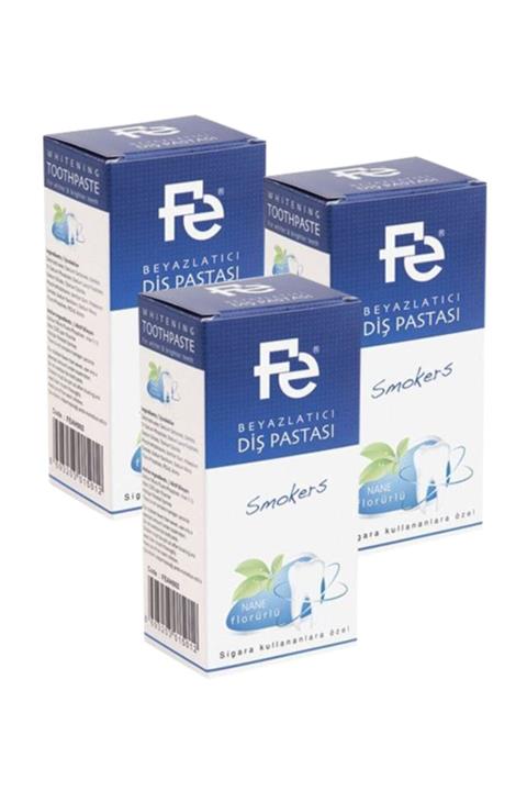 Fe Diş Pastası Smokers Florürlü 90 Gr X 3 Adet