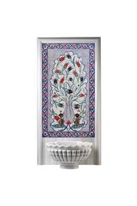 Armada Çini 60x90 Cm Lalezar Desen Kütahya Çini Türk Hamamı Pano
