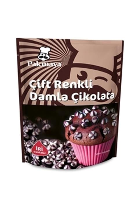 Pakmaya Çift Renkli Damla Çikolata 70 gr