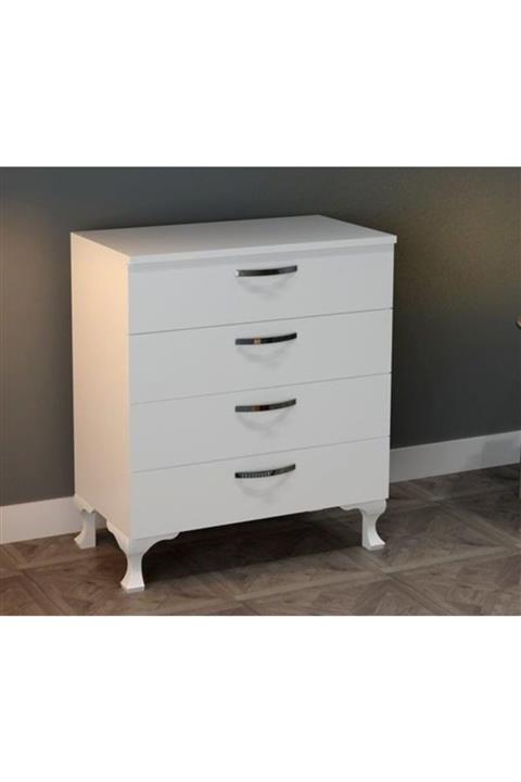 FORA Beyaz Step 4 Çekmeceli Şifonyer