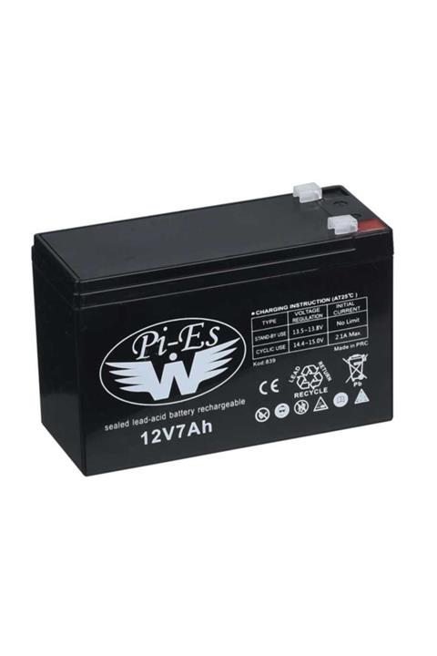 pies Kalitei 12 Volt 7 Amper Pilsan Uyum Oyuncak Araba Jeep Akülü Araba Aküsü Pili Batarya 12v 7ah 20hr