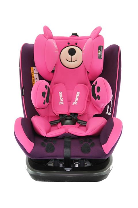 YOYKO Bear Dönebilen Yatabilir 0-36 Kg Oto Koltuğu Pembe /