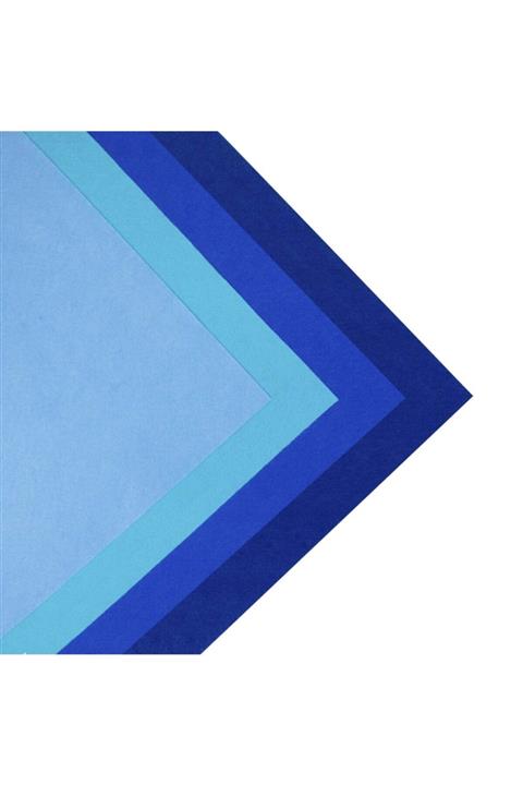 toptankece Ince Yumuşak Keçe 50x50 Cm Mavi Tonlar 4 Renk