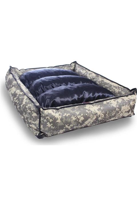 CatHouse Yıkanabilir Kamufle Kedi Köpek Minderi Ve Yatağı Fermuarlı 90x100 Cm
