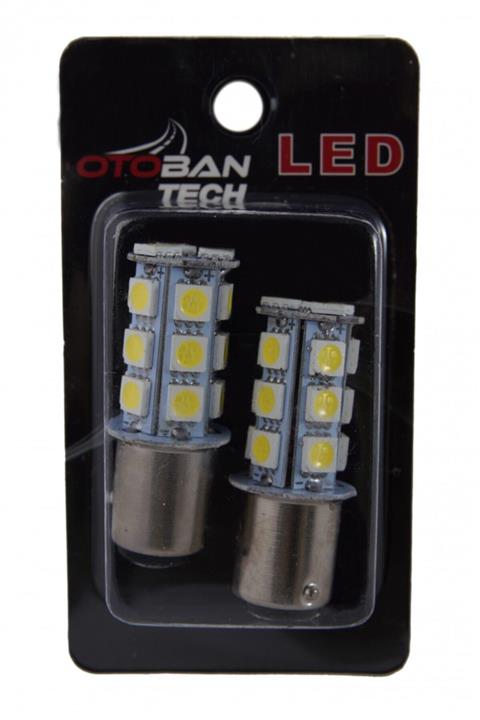 OTOBAN Oto Geri Vites-park Led Ampülü Çift Duy 18 Çip Smd 1157 5050 12 V Beyaz