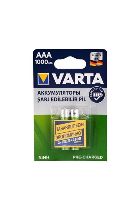 Varta Aaa Şarjlı Ince Pil 1000 Mah 2'li