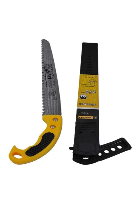 ATİKTRENDD 270 Mm Düz Bıçaklı Testere Bıçkı Kılıflı Budama Bahçe Testeresi