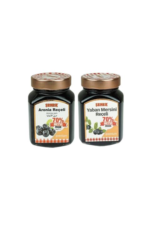 Şener 2 Adet 400 Gr %70 Meyve Aronia-yaban Mersini Reçeli