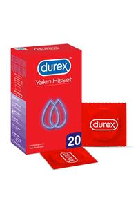 Durex Yakın Hisset Ince Prezervatif, 20'li Avantaj Paketi