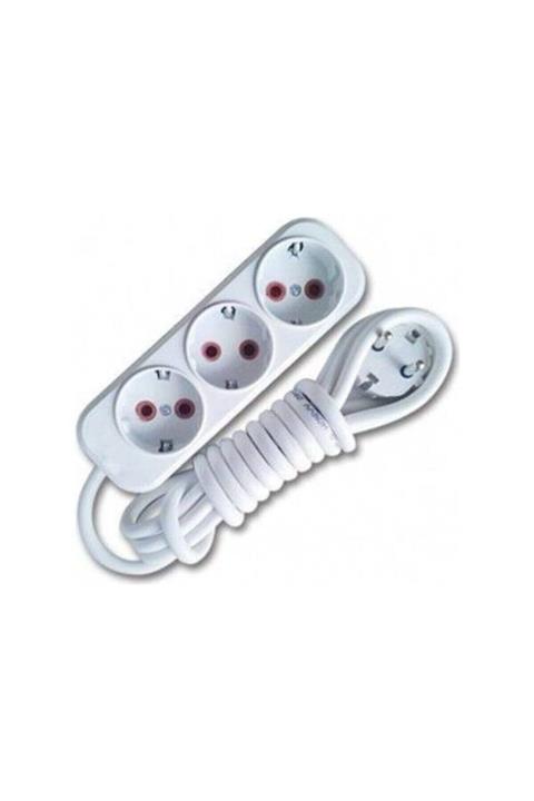 MOONSHOP 3 Metre 3lü Topraklı Priz