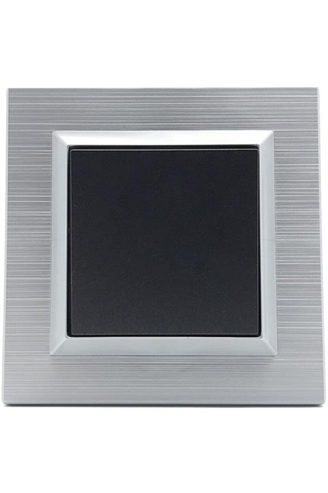 Led Pasajı Ovivo Quantum Gümüş Anahtar Ve Çerçeve Seti