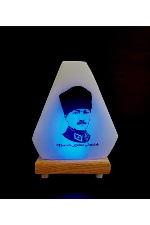 Şifay Alp-i Atatürk Baskılı Ledli Tuz Lamba