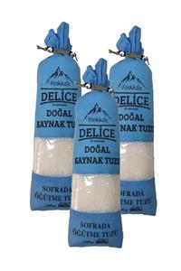 DELİCE Kırıkkale Delice Doğal Kaynak Tuzu Sofrada Öğütme Tuzu 1000gr x 3