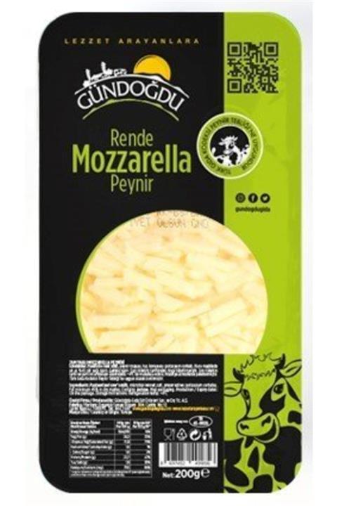 Gündoğdu Rende Mozzarella Pizza Için Tek Kullanımlık 200 gr