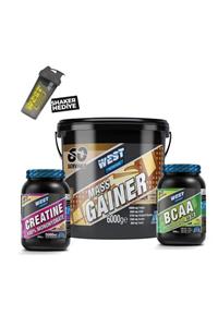 West Nutrition Mass Gainer 6000 Gr Çikolata Bcaa Karpuz Kreatin Kombinasyonu