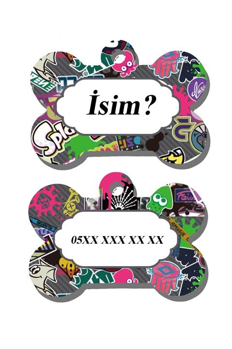 Petsbro.official Large - Köpek Kedi Künyesi Isimlik - Kemik12(pet Isim Ve Telefon Bilgilerinizi Satıcıya Iletiniz)
