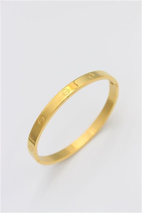 Karen Accesory Karen Aksesuar Cartier Çelik Kelepçe Bileklik 18 Cm