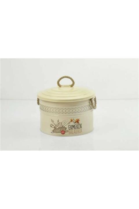 EMIR Metal Halat Model Yuvarlak Ekmek Sepeti Ekmeklik Krem