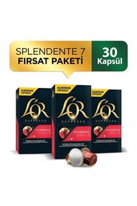 L'OR Splendente Intensity 7 Nespresso Uyumlu Kapsül Kahve Fırsat Paketi 10 X 3 Paket 30 Adet