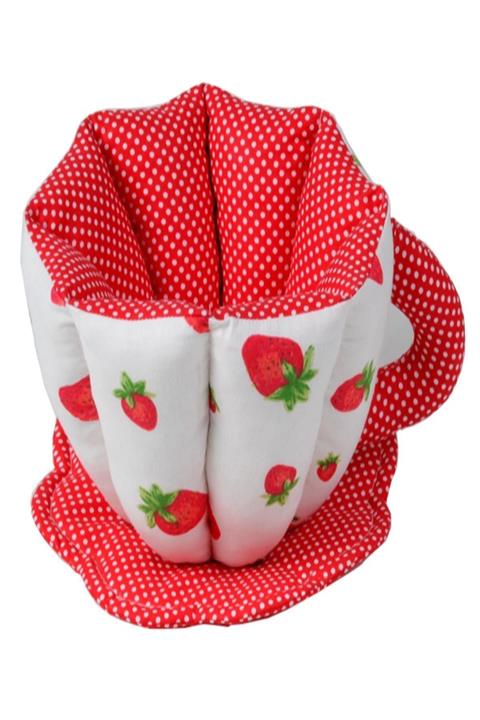 byNihalce By Nihalce Çilekli Fincan Ekmek Sepeti