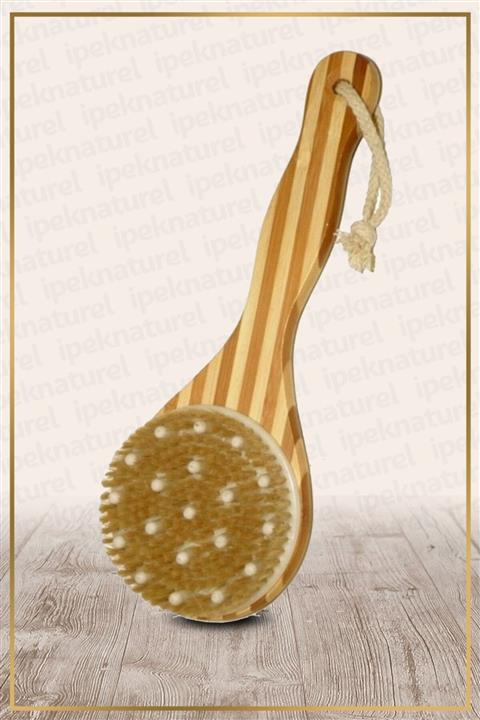 İpek Naturel Doğal Bambu Banyo Masaj Selülit Fırçası 90088585450255