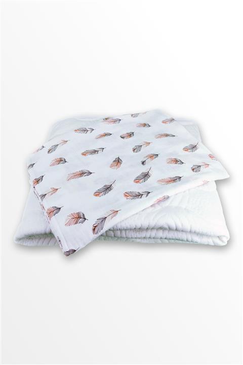 Ponçikya Organik Pamuk Müslin Bebek Yorganı - Kirazlar