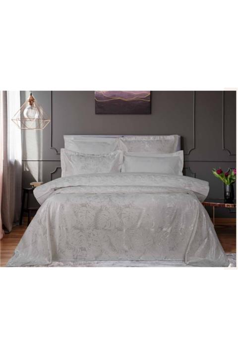 Özdilek Pikeli Nevresim Takımı - Gelin Seti Yaprak Krem