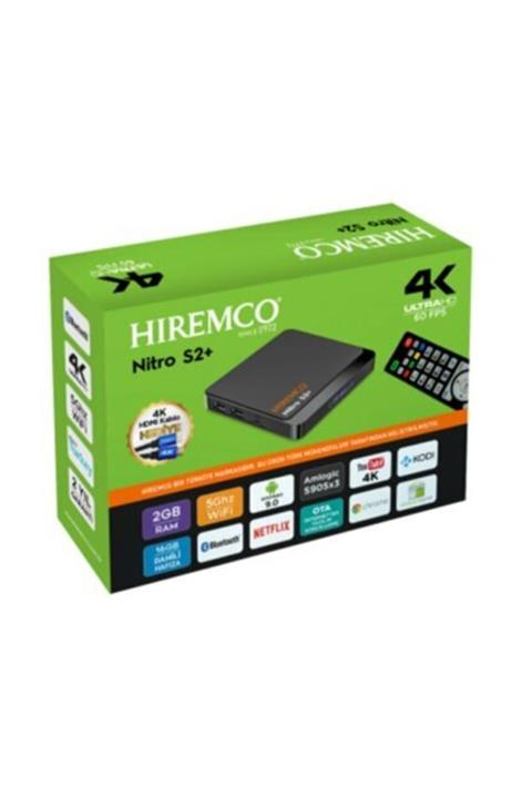 Hiremco Android Tv Box 4k Smart Mod Nitro S2+ Nitro S2
