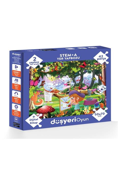 Düşyeri Stem-a Yer Yapbozu 50* 70 Cm 42 Parça