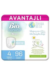 Sleepy Bio Natural Avantajlı Külot Bez 4 Numara Maxi 96 Adet