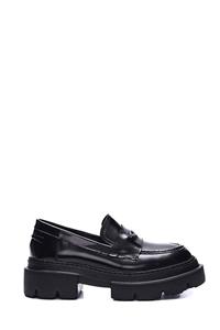 Derimod Kadın Deri Casual Kalın Taban Loafer