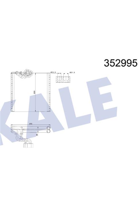 KALE RADYATÖR Klima Evaporatör Kangoo 08+ Tüm Motorlar 7701209856 Kale 352995