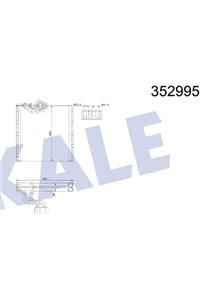 KALE RADYATÖR Klima Evaporatör Kangoo 08+ Tüm Motorlar 7701209856 Kale 352995