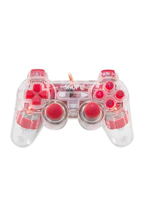 Snopy Sg-502j Usb Double Shock Şeffaf Joypad Ps3 Usb-pc-ps3