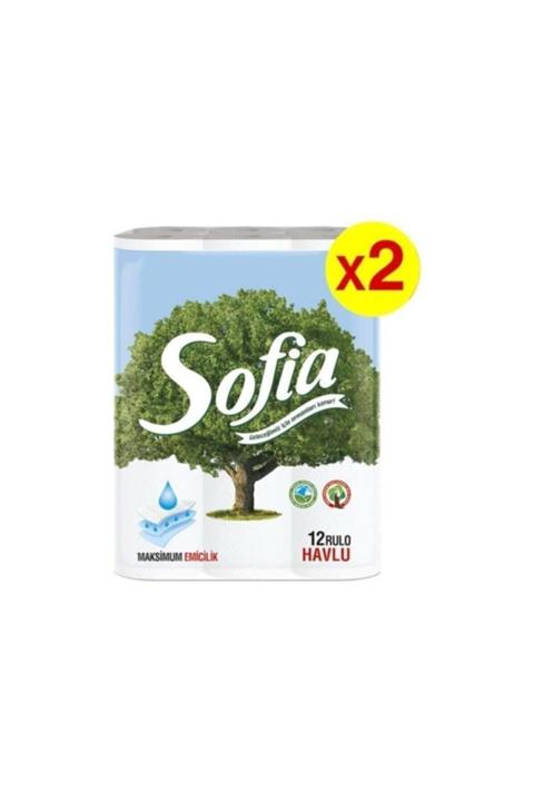 Sofia J-79 Sofıa 500847 3 Katlı Havlu 12 X 2 24 Rulo
