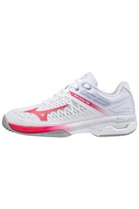 MIZUNO Wave Exceed Tour 4 Ac Unisex Tenis Ayakkabısı Beyaz/Kırmızı