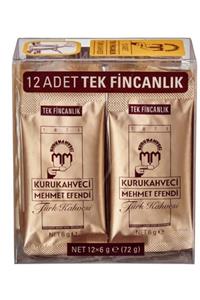 Kuru Kahveci Mehmet Efendi Tek Içimlik Türk Kahvesi 12 X 6 Gr